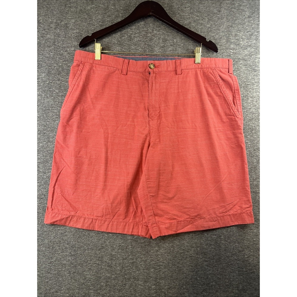 Tommy Hilfiger Shorts Mens Sz 38 Salmon Classic Fit‎ Chino Flat Front Logo